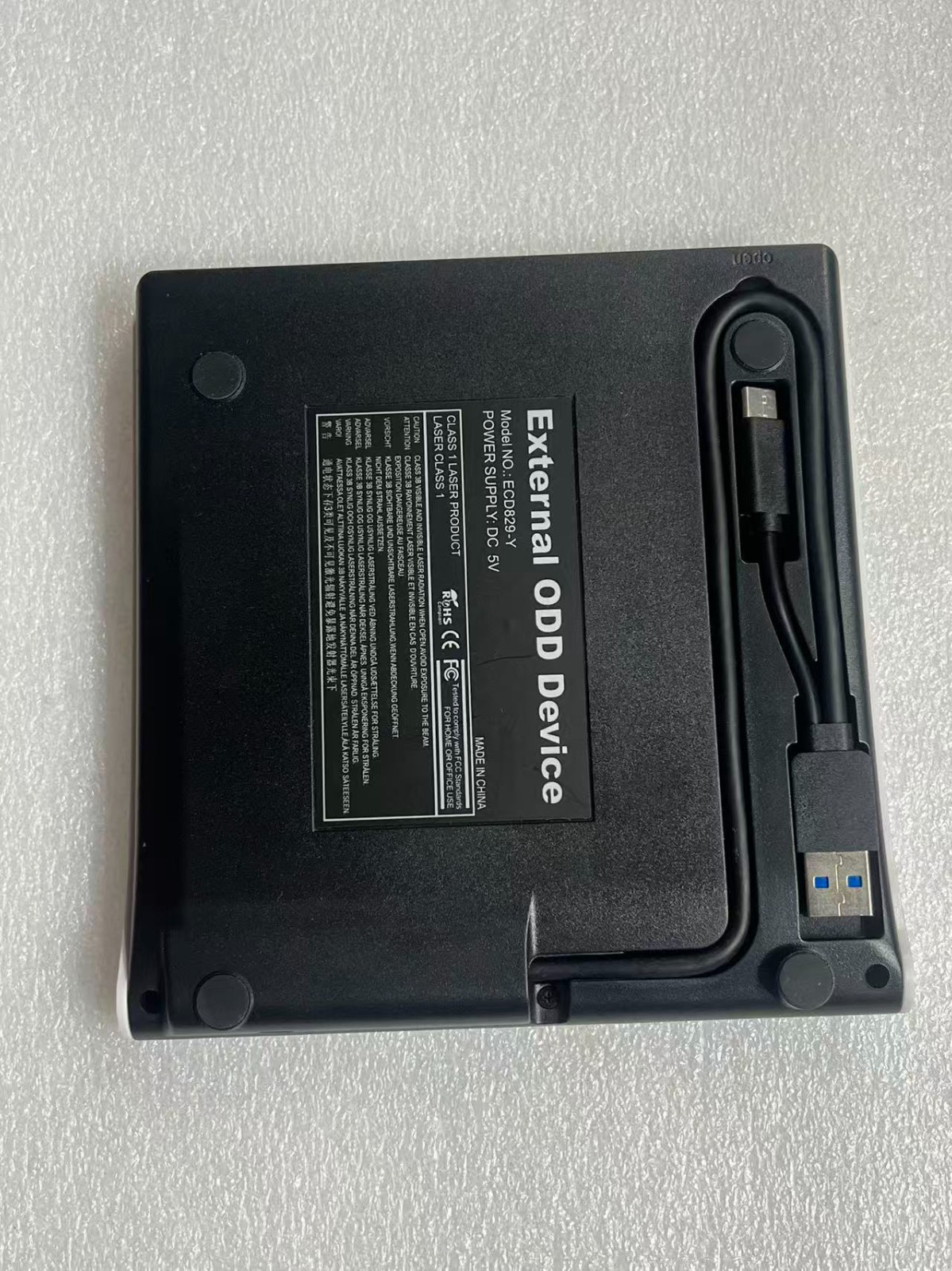 External DVD Drive USB 3.0 Type-C CD ROM Burner Writer for Laptop PC,Roofull