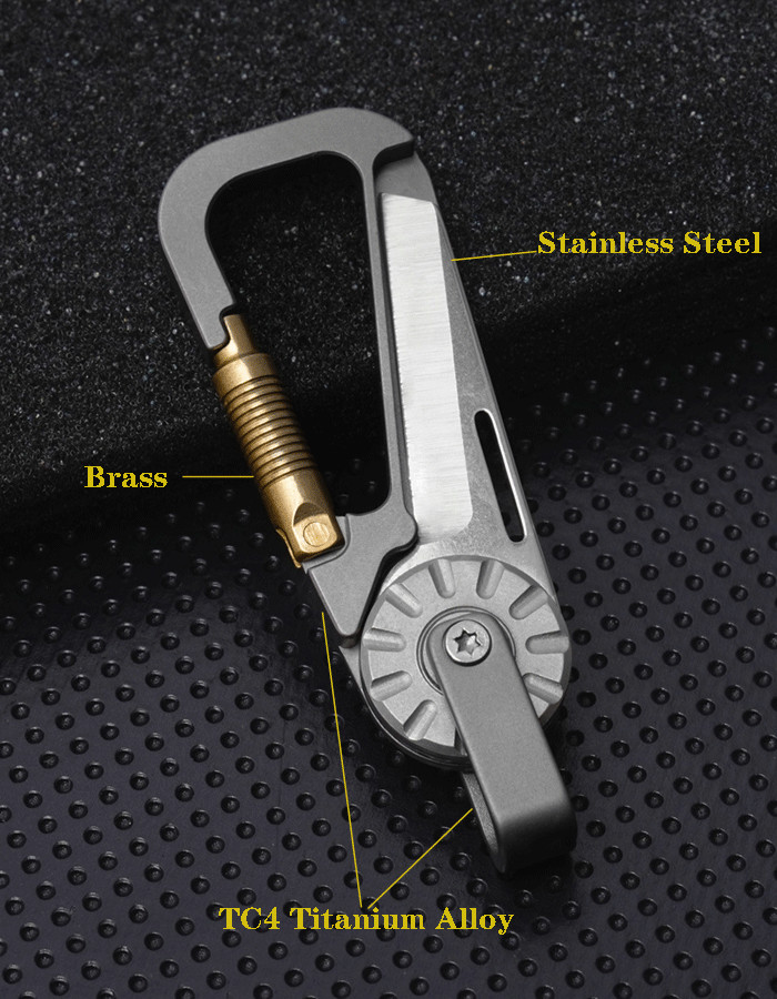 New Folding Keychain Tool – Compact EDC Outdoor Multi-Purpose Implement