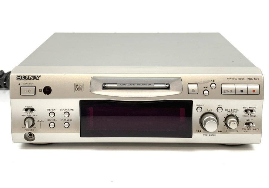 Sony MDS-S39 MiniDisc MD Player Silver Tested Working Compact Disc Recorder