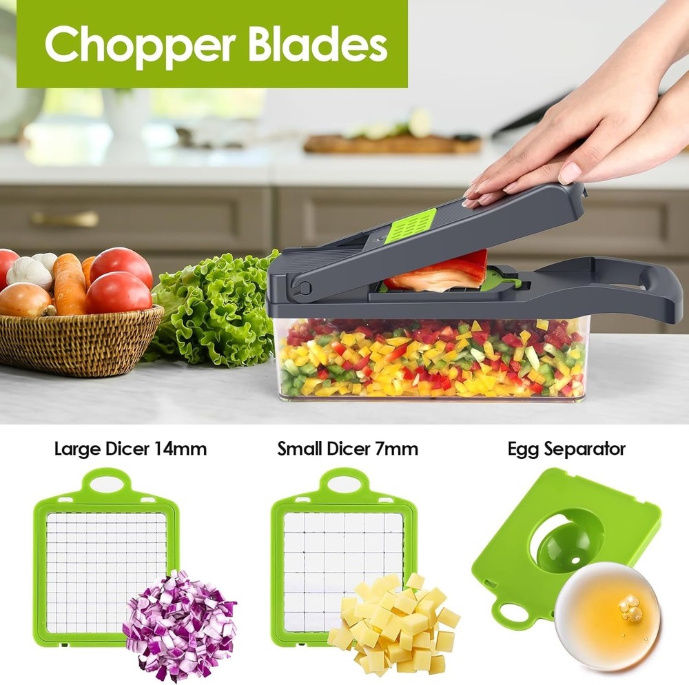 Compact Vegetable Chopping System with Easy Cleaning Features – Chef Approved