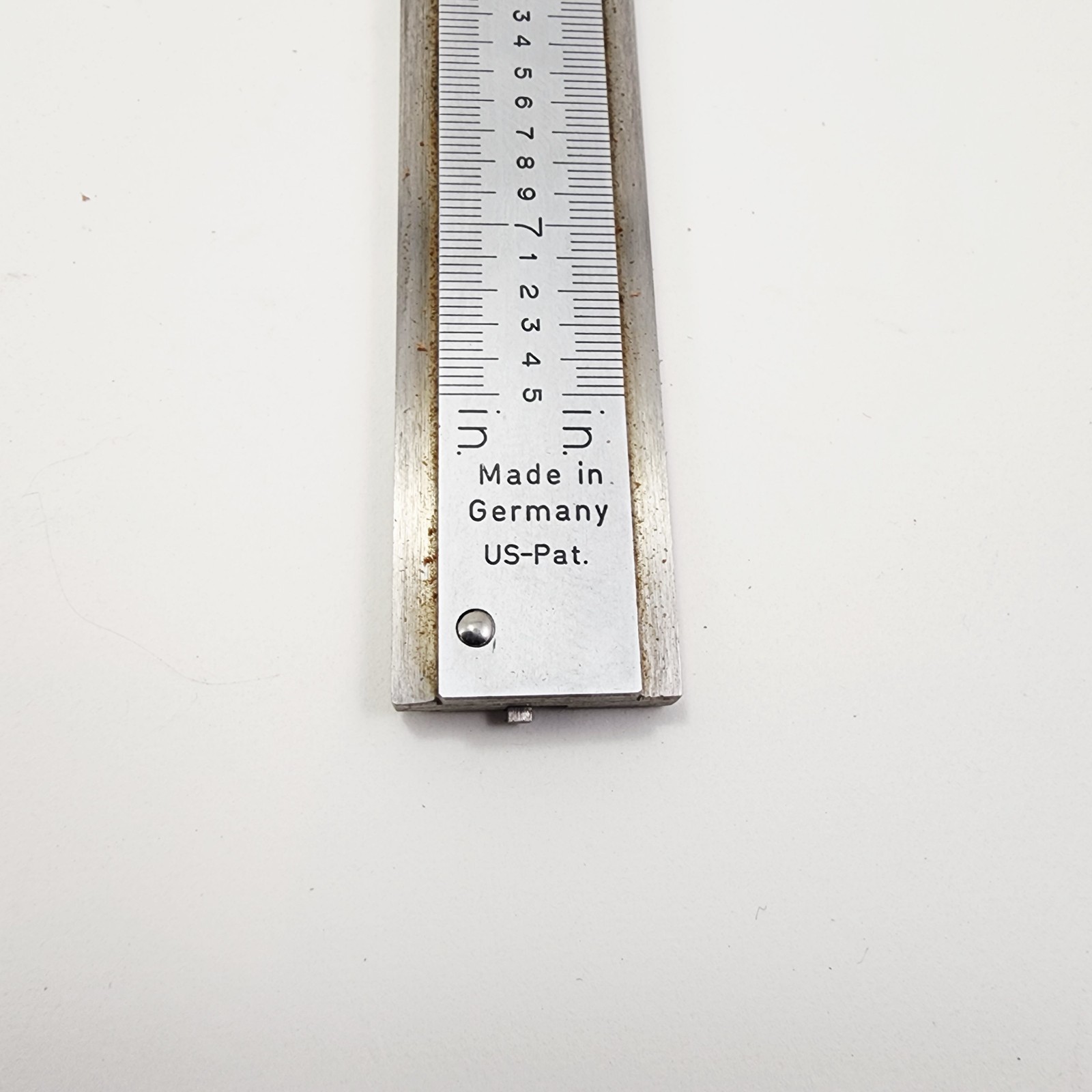 Vtg Craftsman 40163 DJ Stainless Steel Caliper Tool West Germany w/ Leather Case