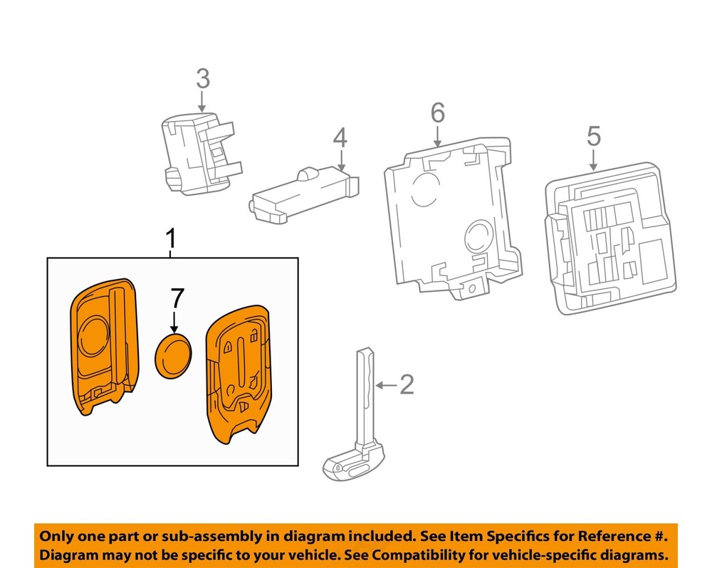 GM OEM 16-20 Blazer Electrical Keyless Entry Components-Switch Key 13529639