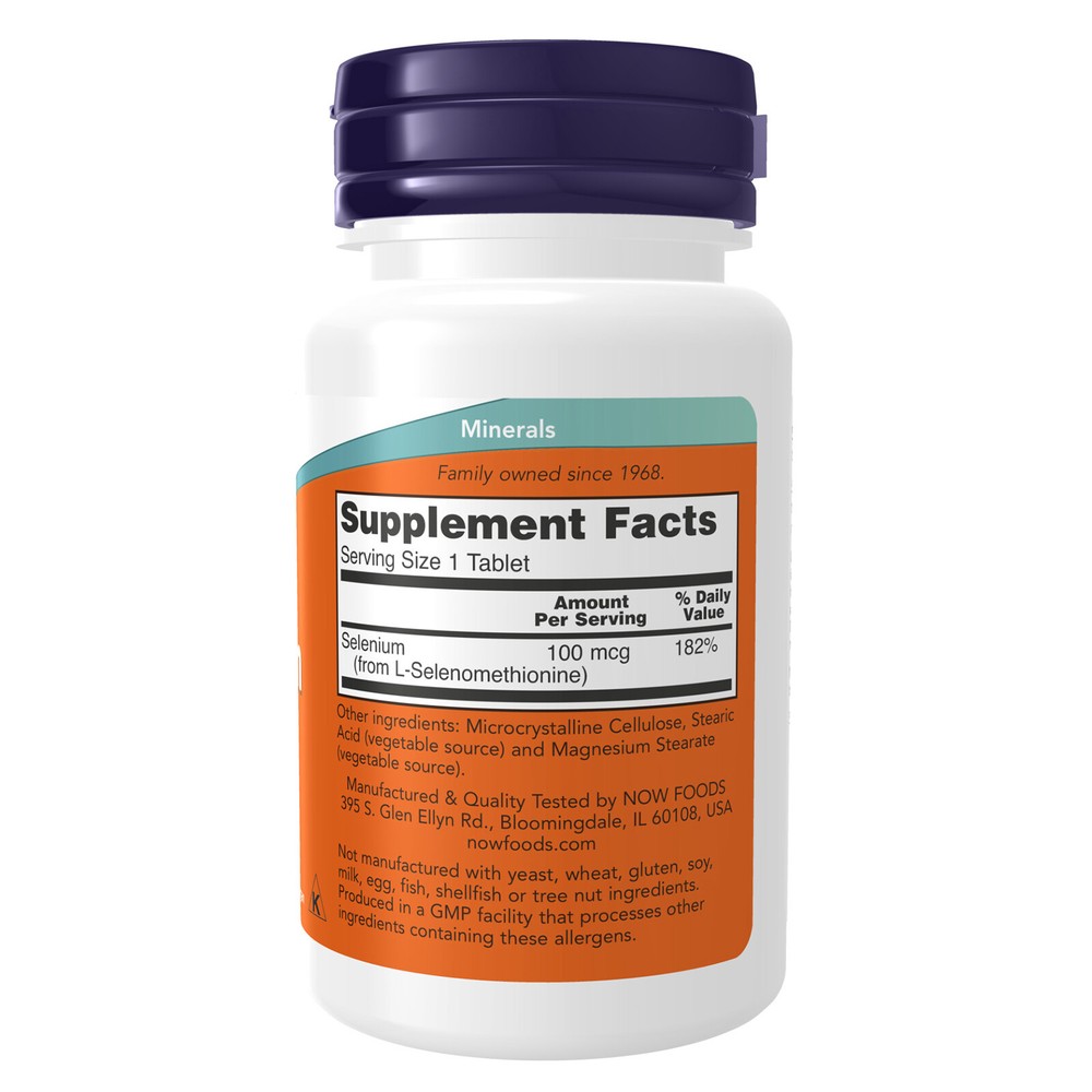 NOW FOODS Selenium 100 mcg 100 Tablets