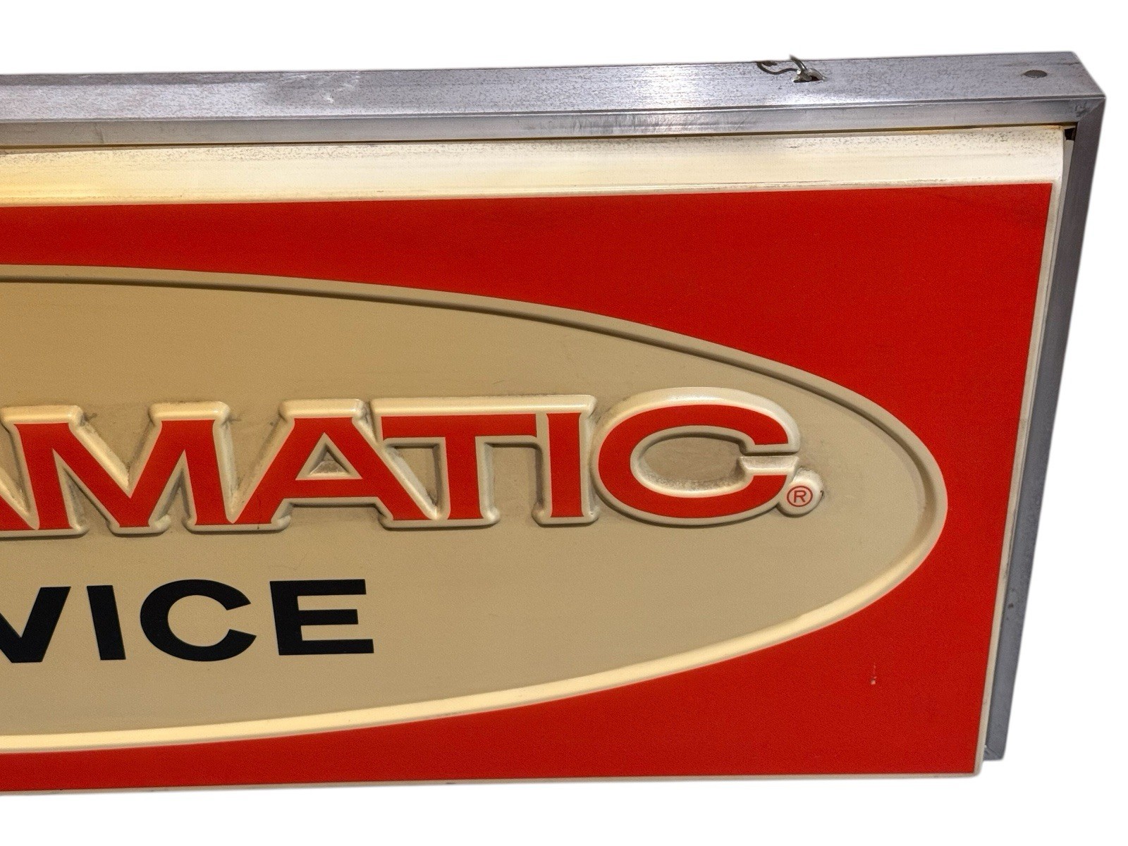 Vintage Rare 1970s Hondamatic Service Lighted Sign Honda Motorcycle Shop Display