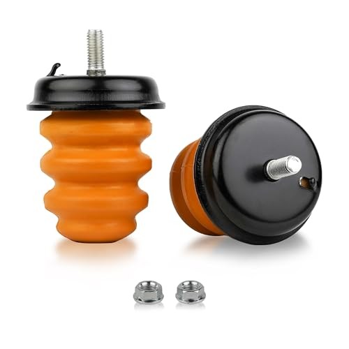Rear Bump Stops, Leaf Spring Bumpers Compatible with 1999-2007 Chevy yellow