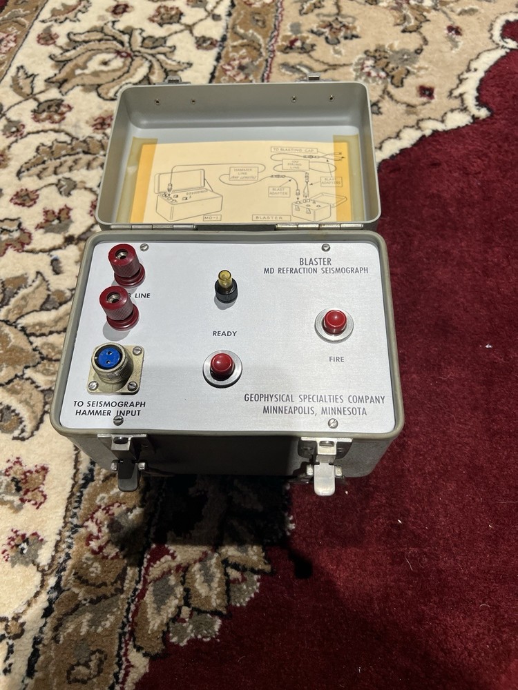 Geophysical Specialties Blaster MD Refraction Seismograph