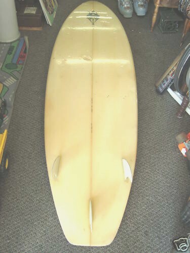 VINTAGE JUST WATER BIG SURFBOARD