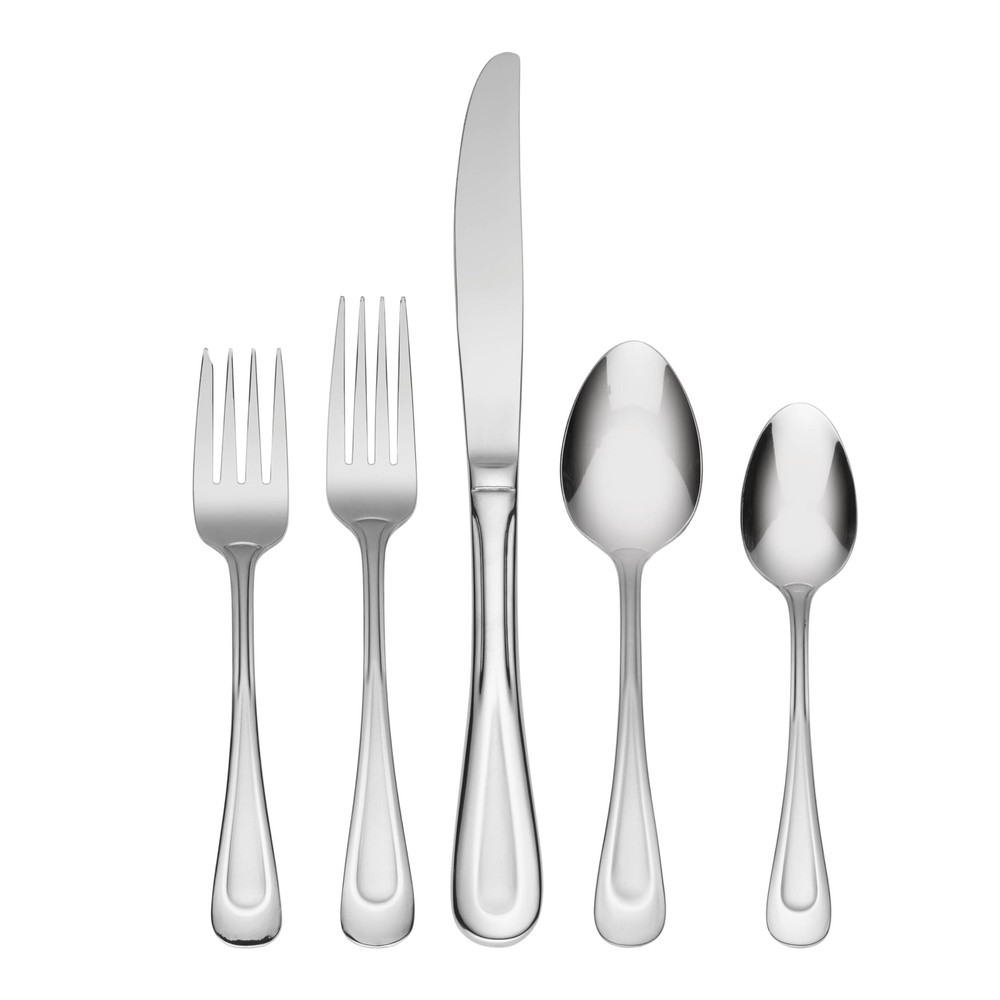 Satin Sand Dune Flatware, 45 Piece, Multi
