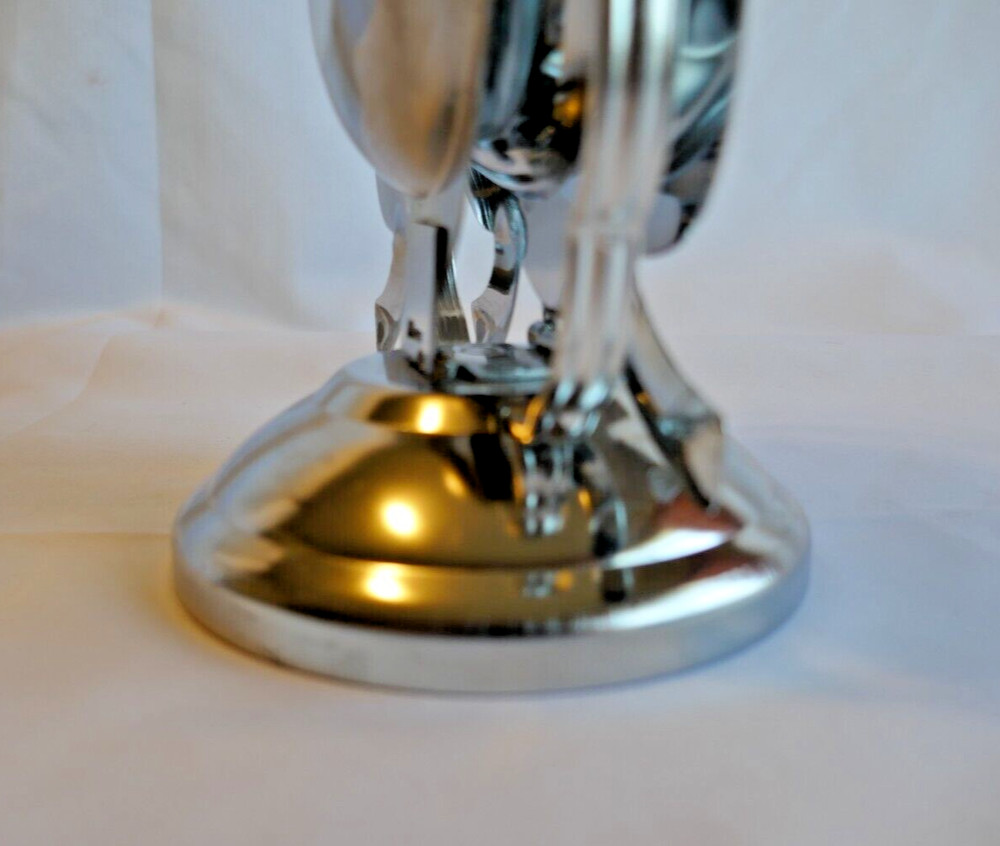 MCM Collapsible Silver Tone 3 Tier Leaf Serveware Snacks TrinketsJewelry Vintage