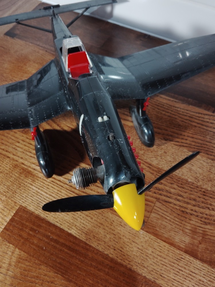 Vintage Cox Thimble Drome Stuka Control Line Airplane Untested As Is