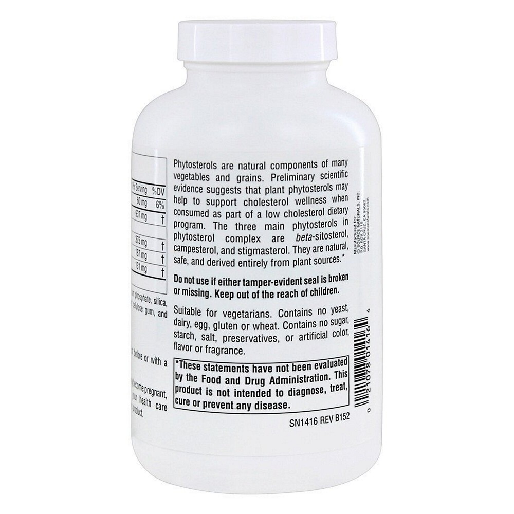 Source Naturals Mega Strength Beta Sitosterol 375 mg, 120 Tablets