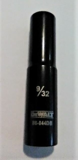 Dewalt 9/32" x 1/4" Deep Socket 86-044DB Black Chrome