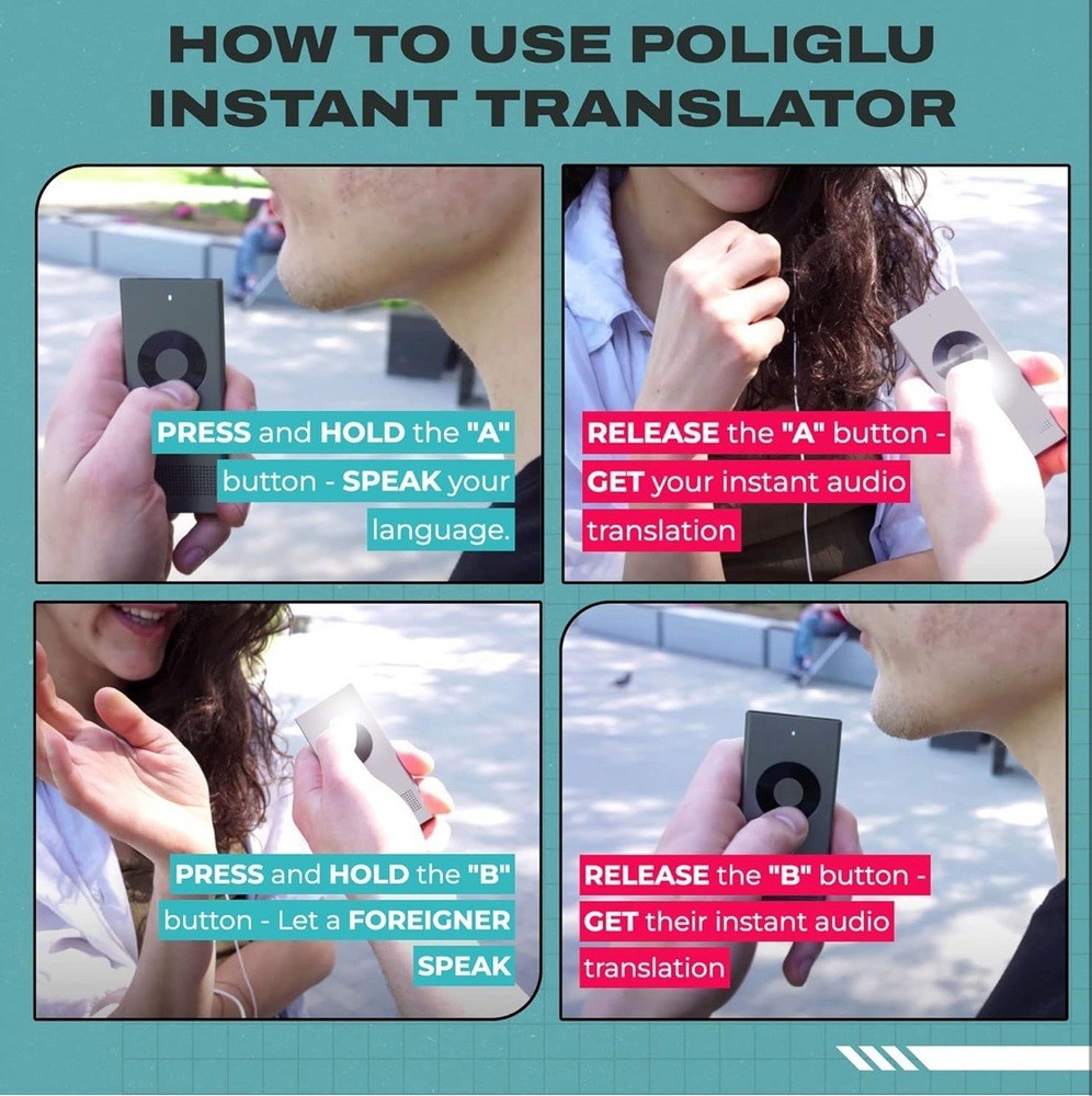 Instant Two-Way Language Translator - Translators Devices for 36 Languages. Make