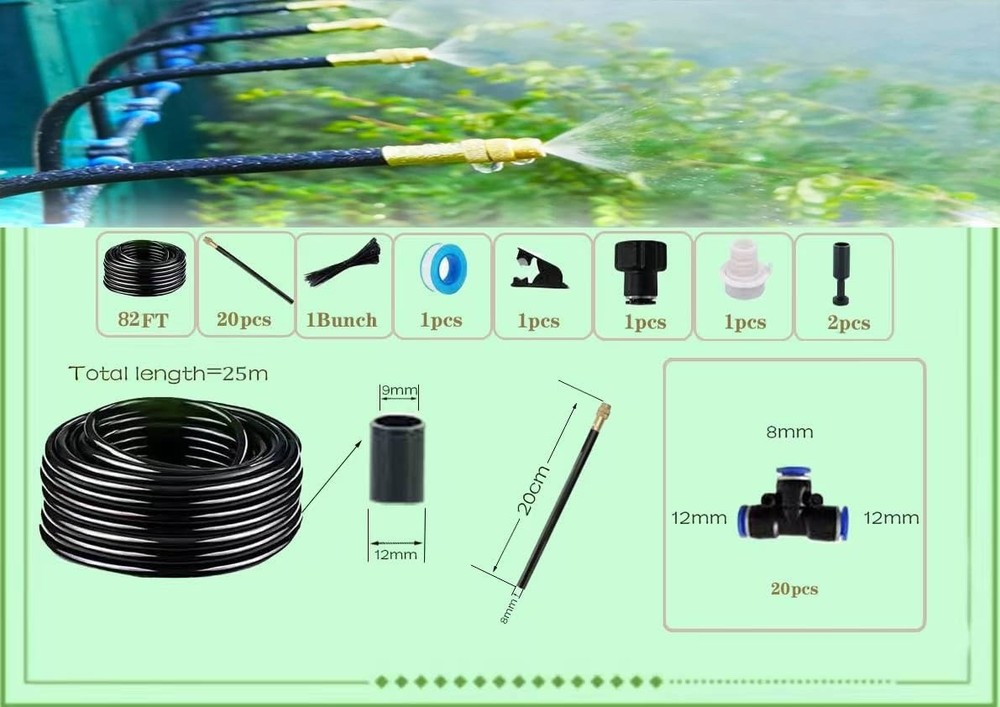 New drip Irrigation kit, Automatic Garden Watering System, Quick Connector