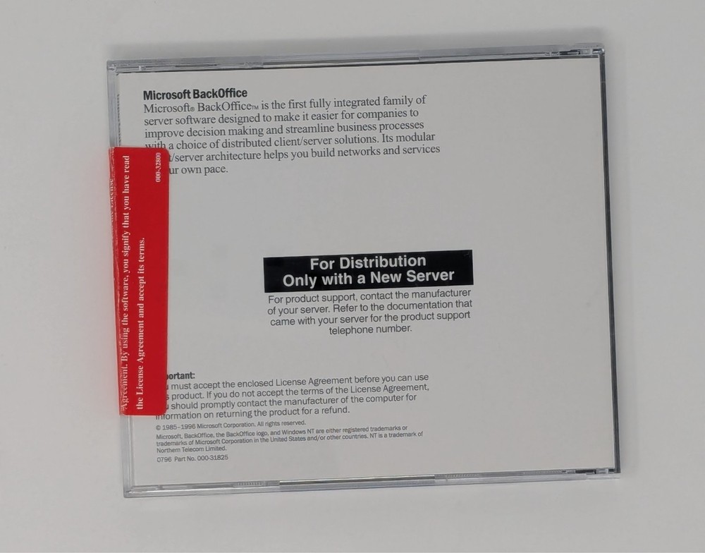 Microsoft Windows NT Server CD Version 4.0 - Vintage 000-43171