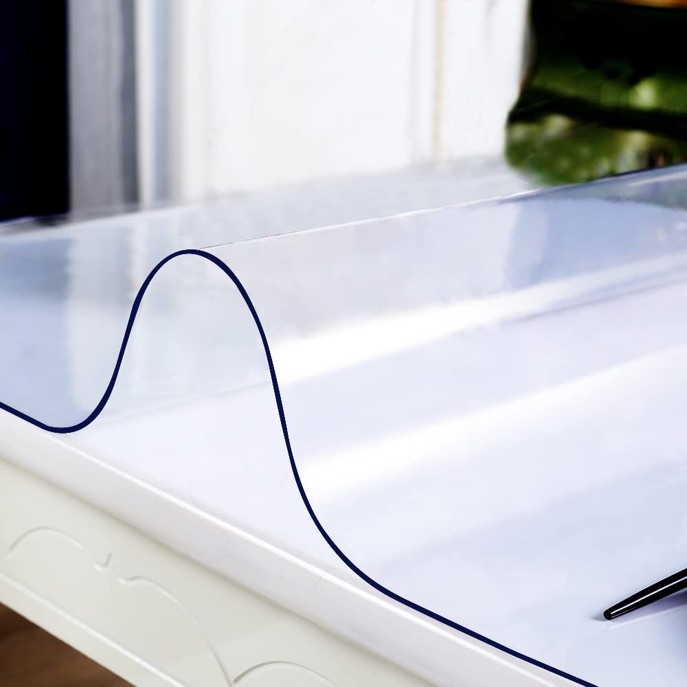 44x70 Inch Clear Plastic Dining Table Protector Transparent 44"x70",