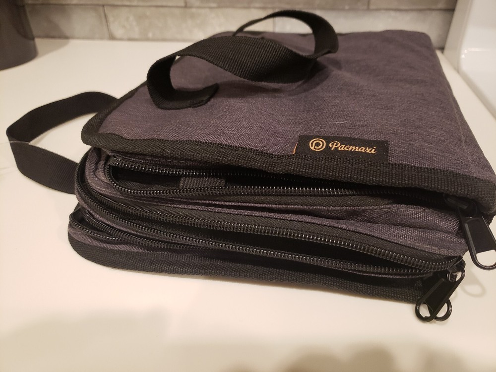 NWT Gray PACMAXI Sewing Accessories Storage Bag Craft Tools Organizer