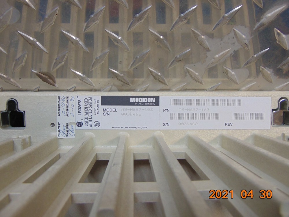 MODICON AS-H827-103 CHASSIS RACK