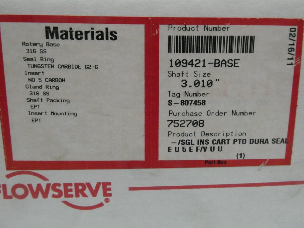 Flowserve 109421-BASE Seal Kit