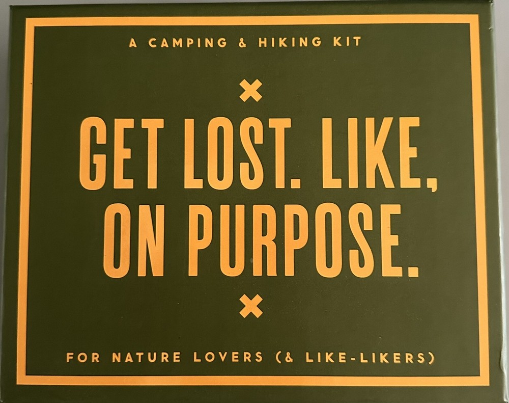 Camping Hiking Kit Get Lost Like, On Purpose Fire Striker Silverware