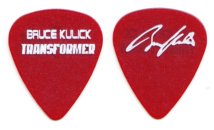 Bruce Kulick Signature Transformer Clear Red Promotional Guitar Pick - 2003 KISS