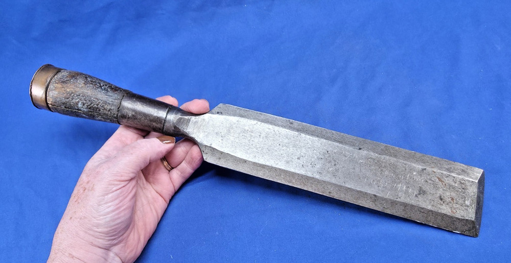 Interesting Heavy  Unbranded 2" Bevel Edge Paring Chisel