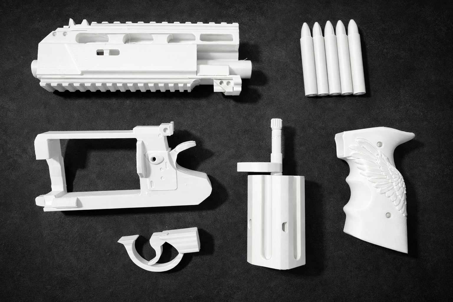 Resident Evil Leon Requiem Revolver 3D Printed Cosplay Prop Replica