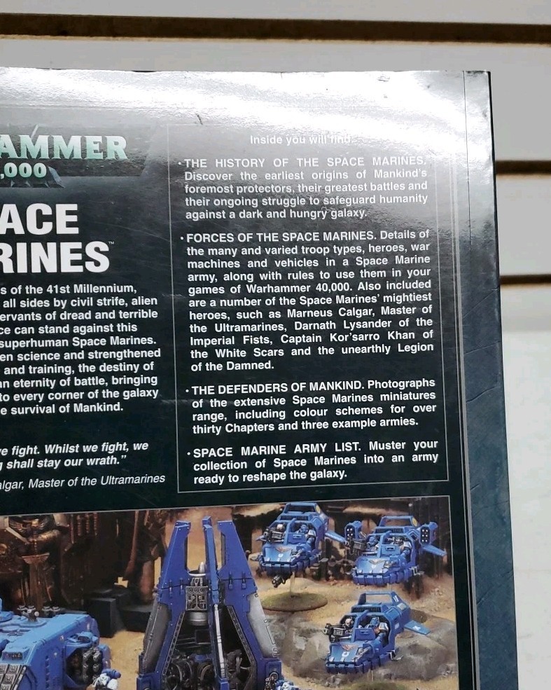 Warhammer 40k Codex: Space Marines (2008 Games Workshop, Softcover) Pre-Owned
