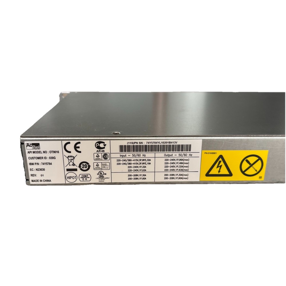 AcBell OT9016 74Y5784 Single Phase Power Distribution Unit