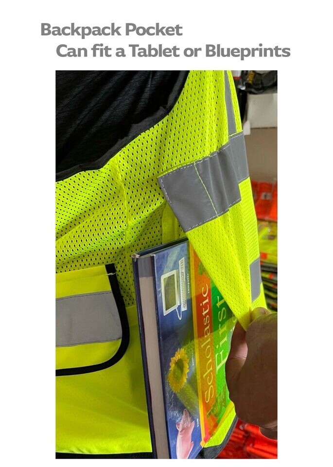 Super Duty Mesh High Visibility Safety Vest, ANSI/ ISEA 107-2020 Class 3, Type R