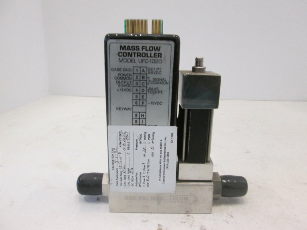 Unit UFC-1020A Mass Flow Controller MFC, SiH4, 500 SCCM, Used