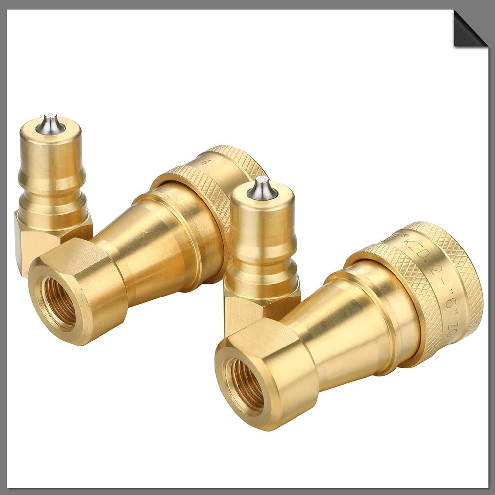 Industrial Grade Quick Disconnect Valve - 4 Count