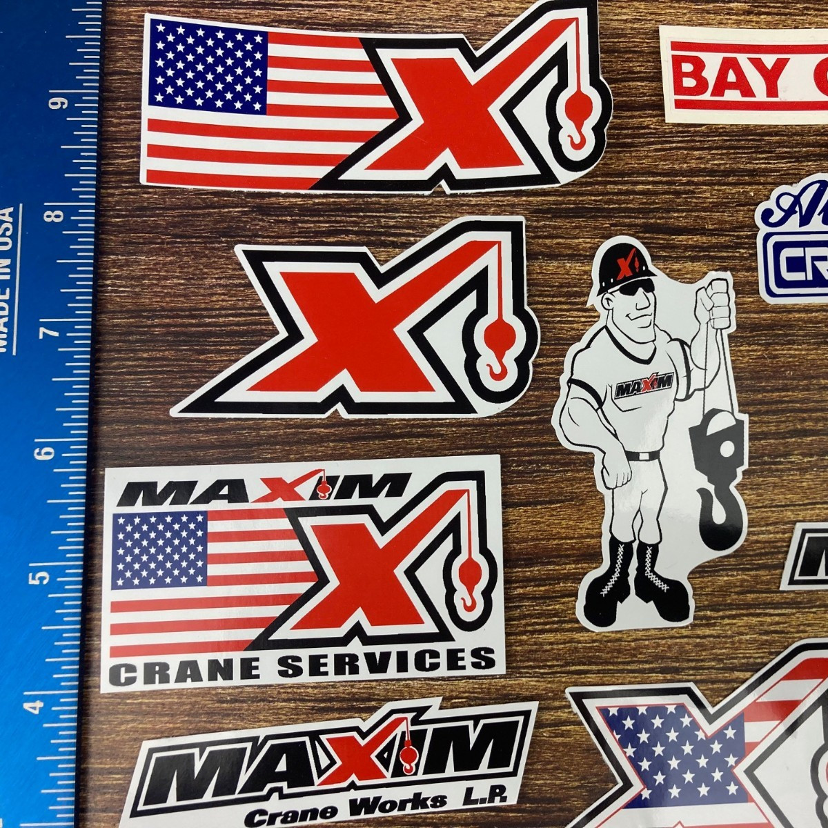 Hard Hat Sticker Maxim Crane All American Crane Shane McCrane Rodbusters Welder