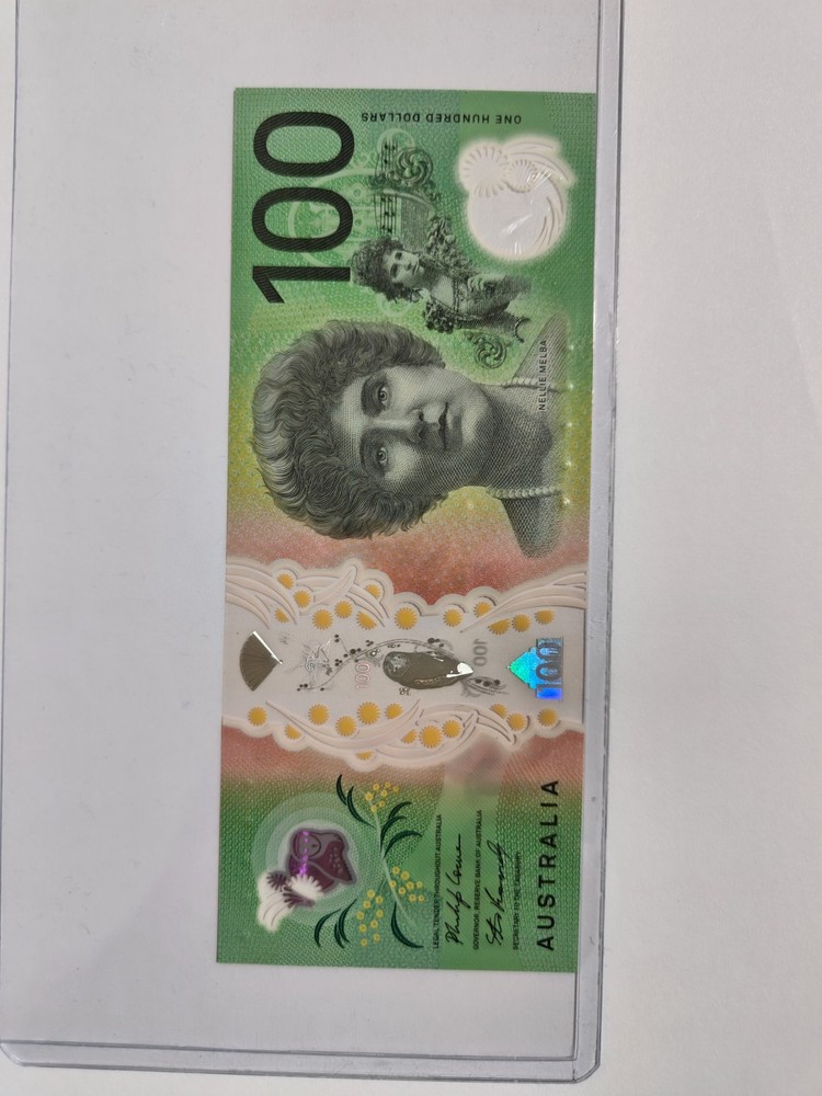 Australian $100 Dollar banknote First Prefix AA201743476 UNC