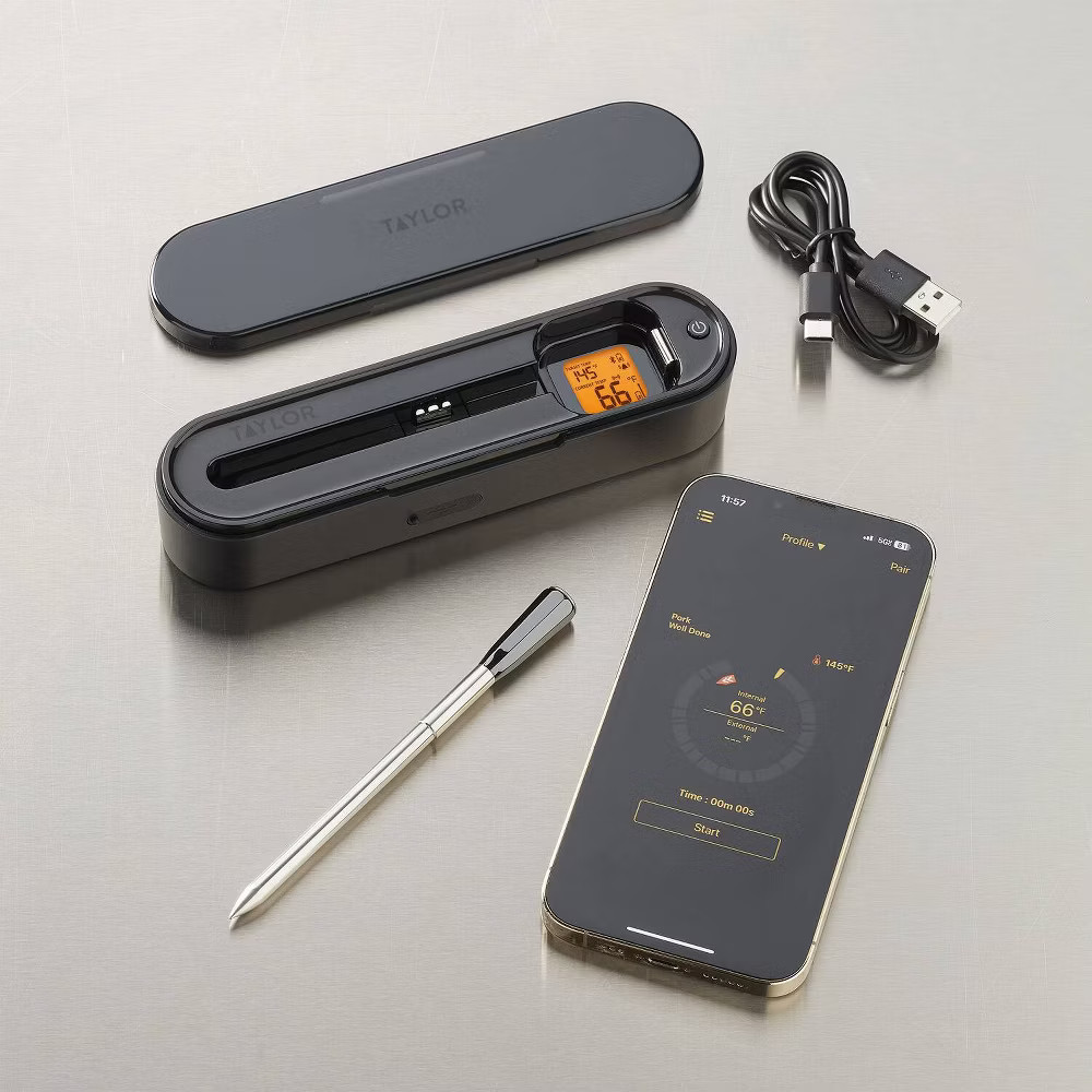 Taylor Bluetooth App Wireless Digital Cooking Kitchen Meat Thermometer