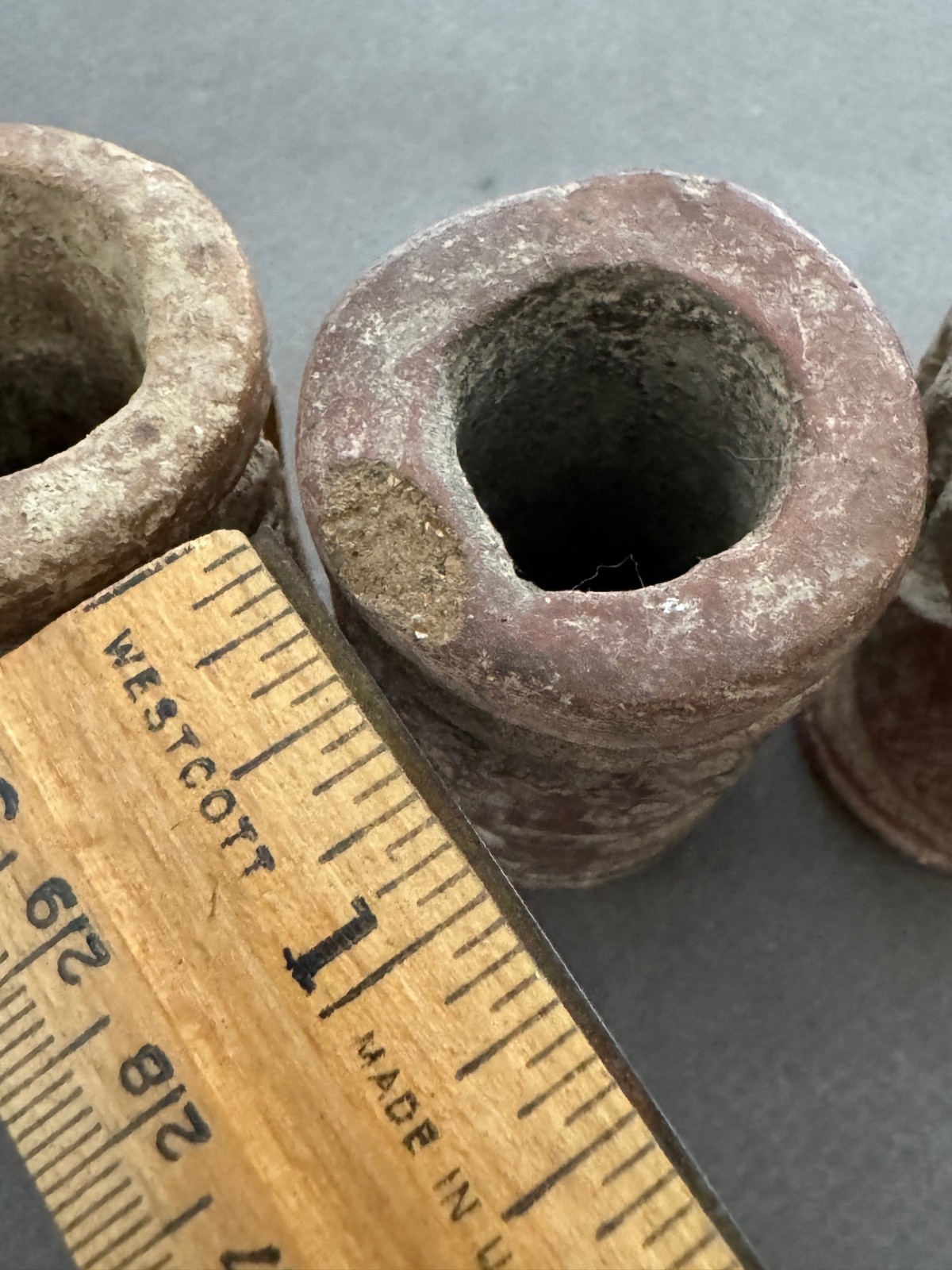 LOT OF 4 LATIN AMERICAN ANIMAL POTTERY CLAY ROLLER STAMPS CYLINDER SEALS ANTIQUE