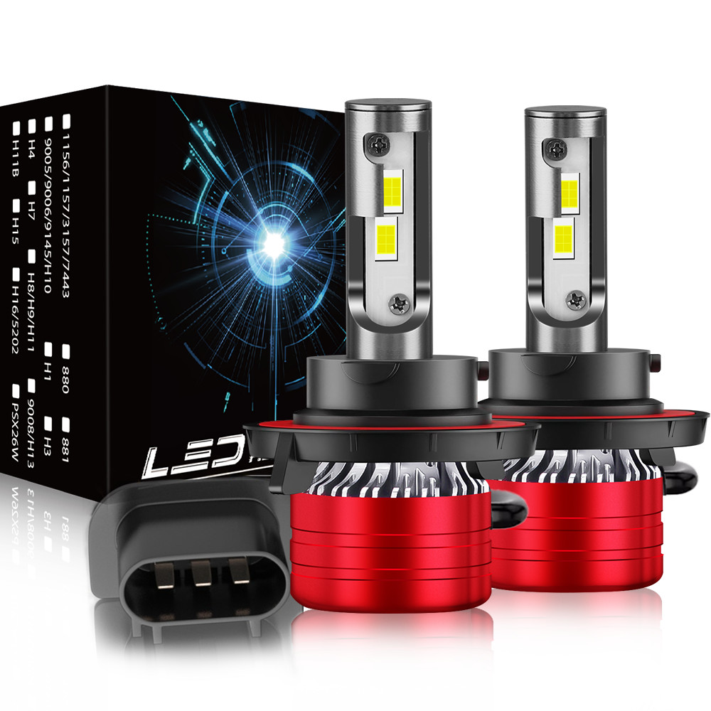 For Jeep Liberty 2008-2012 LED / Halogen 9008/H13 Headlight High-Low Bulbs 2PCS