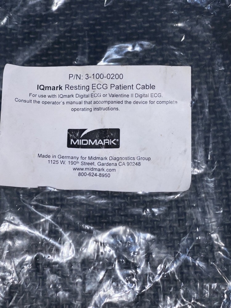 Midmark IQ ECG leads NEW. Ref 3-100-0200