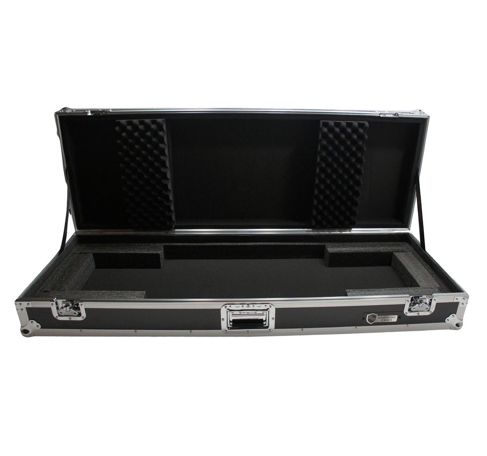 Harmony Cases HCKB76W Flight Rolling ATA Hard Custom Case for 76 Note Keyboard
