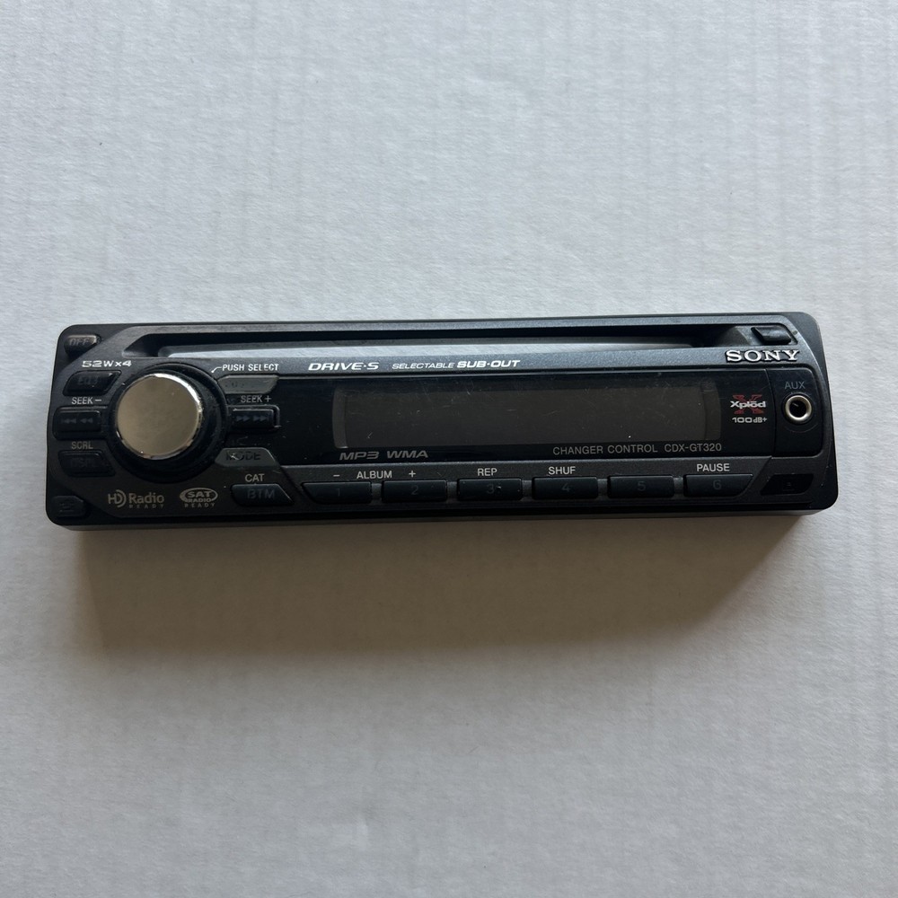 Sony CDX-GT320 Replacement Faceplate For Car Stereo