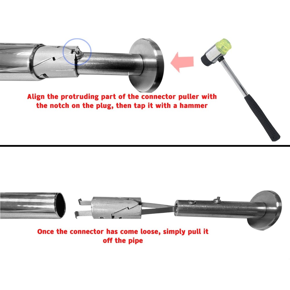 For USM Haller Installation Wrench Set In-pipe tools Includes connector puller