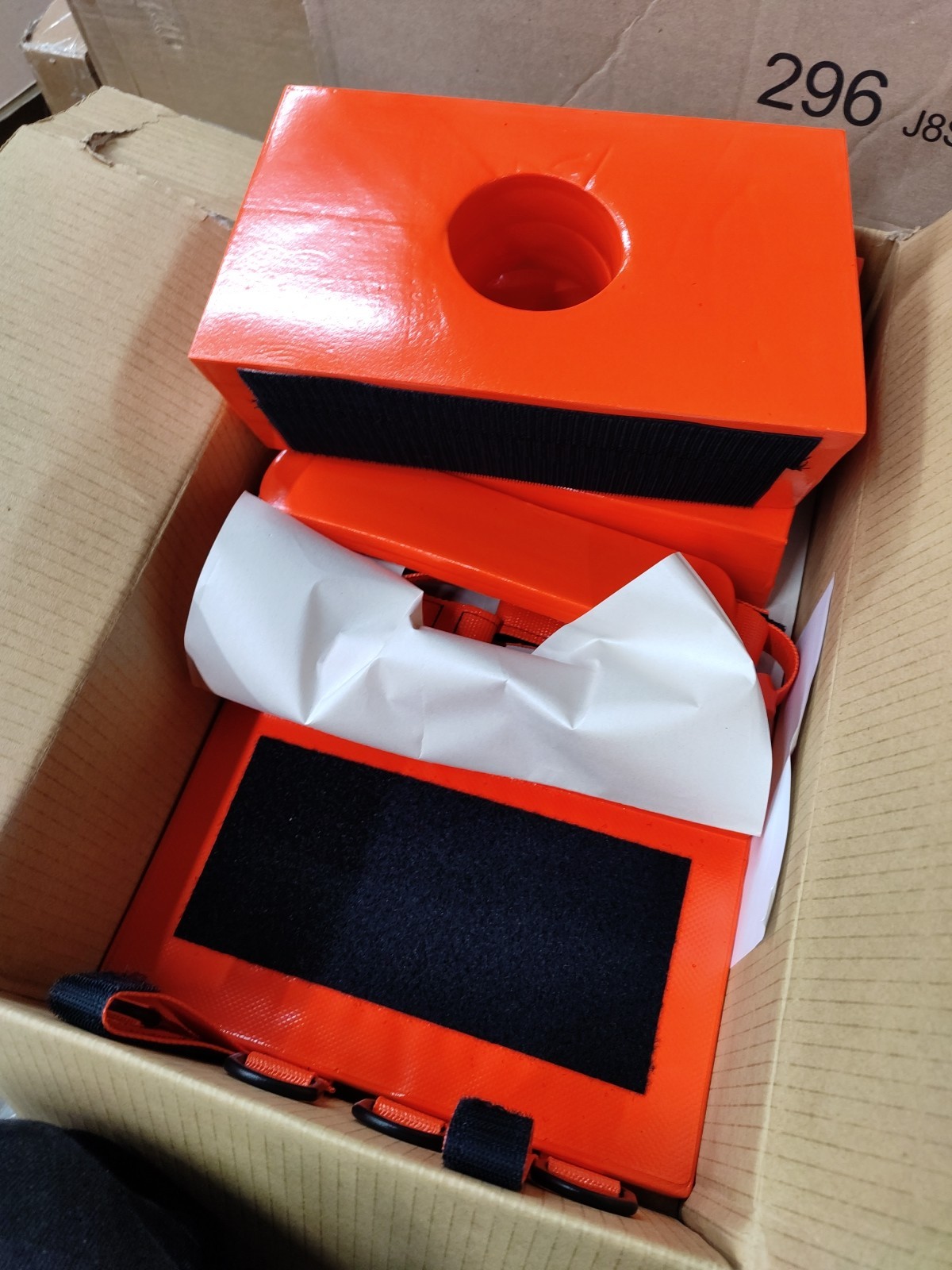 Dealmed Deluxe Emergency Head Immobilizer Device, Orange, 1 Count