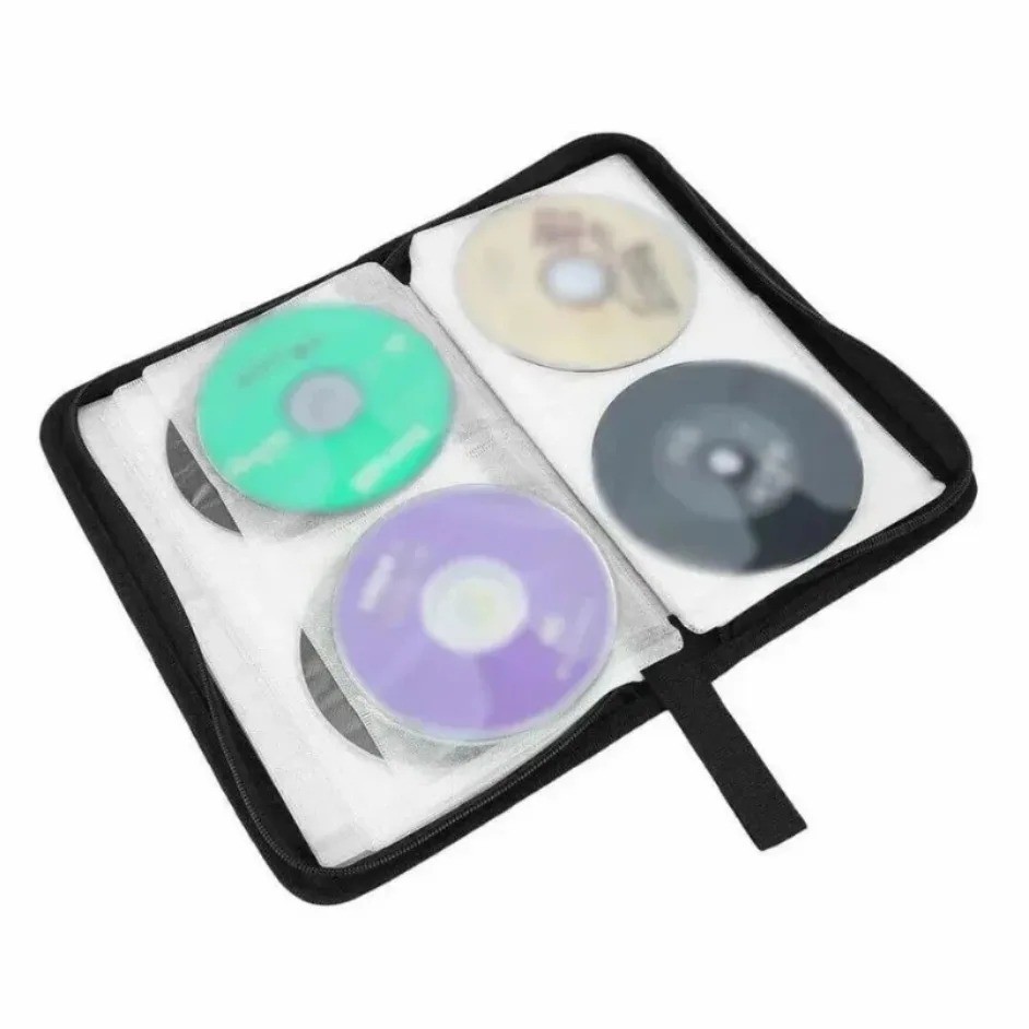 80 Disc CD Holder DVD Case Storage Wallet VCD Organizer