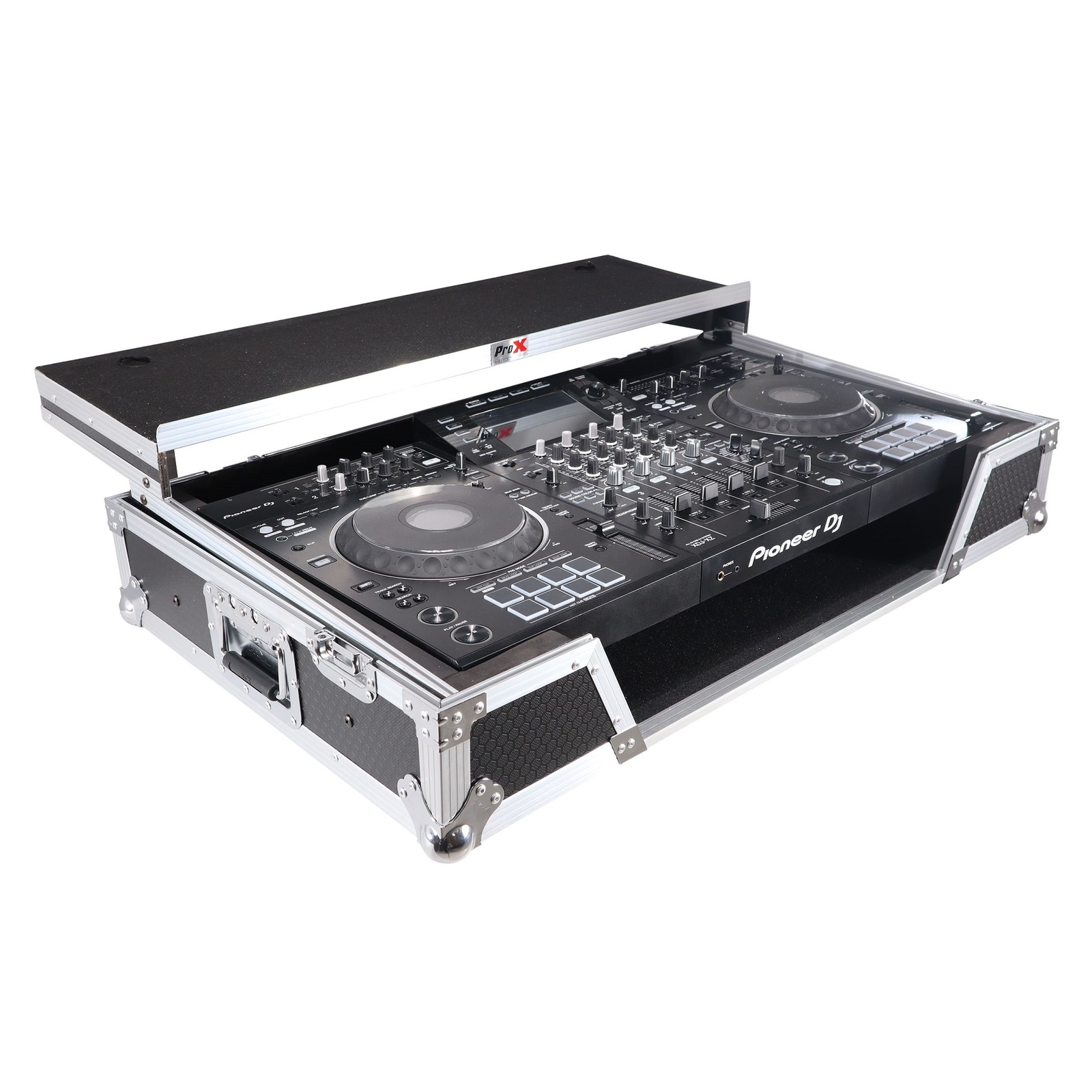 ProX XS-XDJXZ WLT Hard Flight Road Case+Laptop Shelf+Wheels 4 Pioneer DJ XDJ-XZ