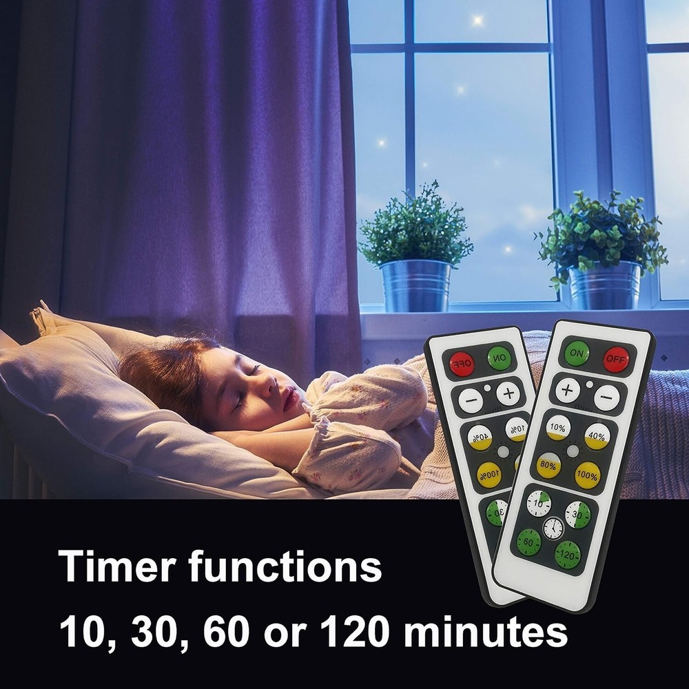 Led Wireless Spotlight Battery Operated Lights With Remote Control Dimmable Mini