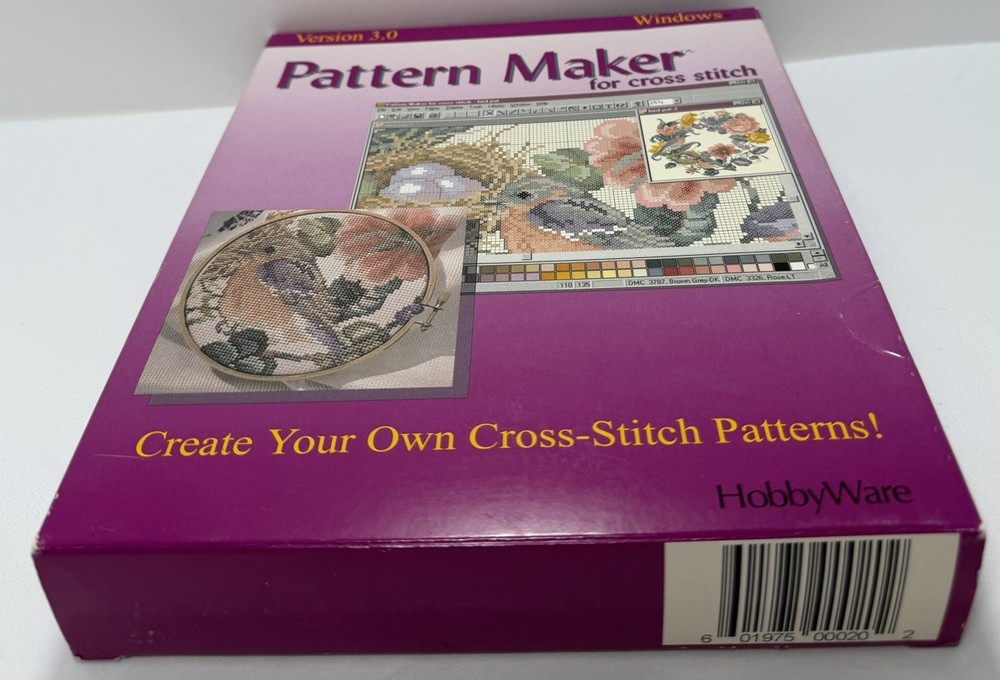 HobbyWare Pattern Maker for Cross Stitch Version 3.0 & Clipart Windows CD
