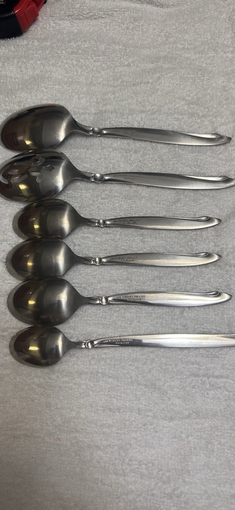 (6) OneidaCraft premier Stainless Teaspoons Flatware Set Replacement Spoons