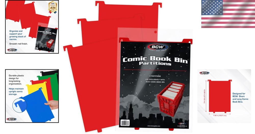 Comic Book Bin Partitions