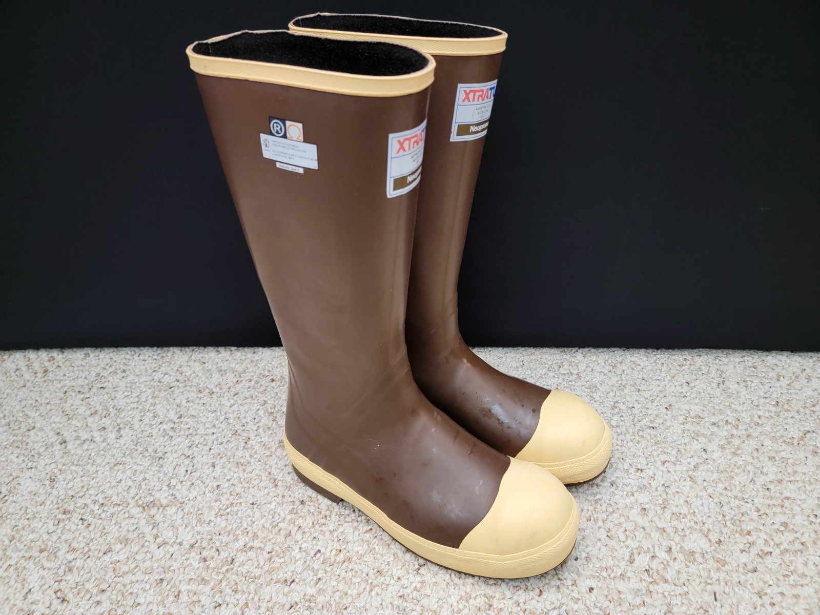 XTRATUF Legacy Non Insulated Steel Toe 15" Neoprene Rubber Boots ~ Size 8