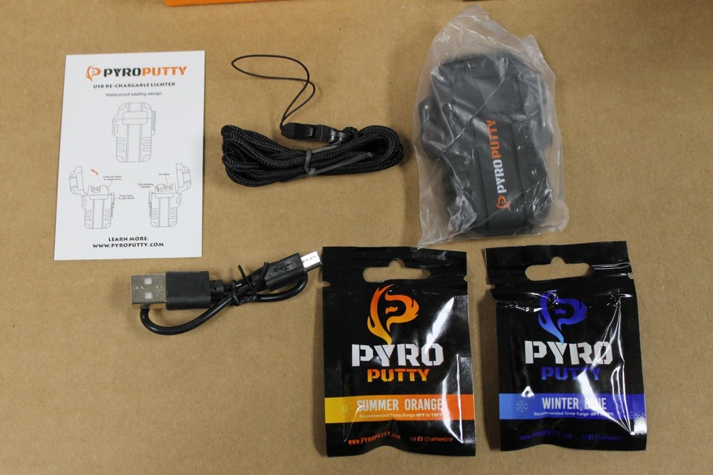 Pyro Putty Dual Arc Lighter - Putty Samples Included